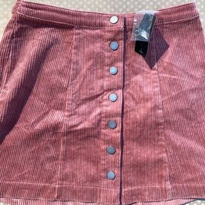 velvet fabric coral skirt